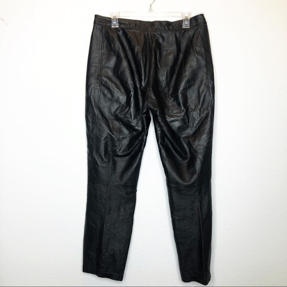 BAGATELLE Vintage 100% Leather Pants Straight Leg 90s Grunge - Picture 8 of 12